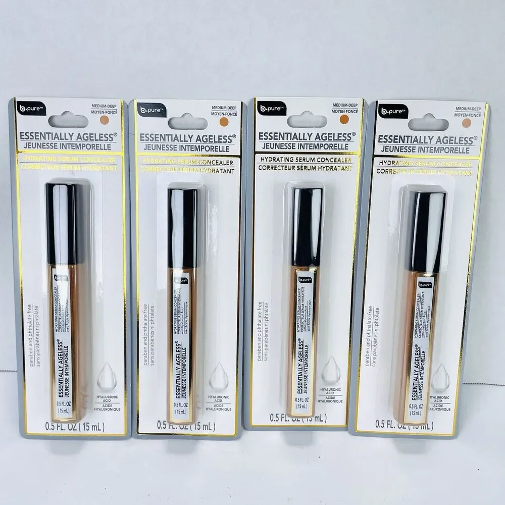 4 Pack B-Pure ESSENTIALLY AGELESS Hydrating Serum Concealer in Medium-Deep NEW